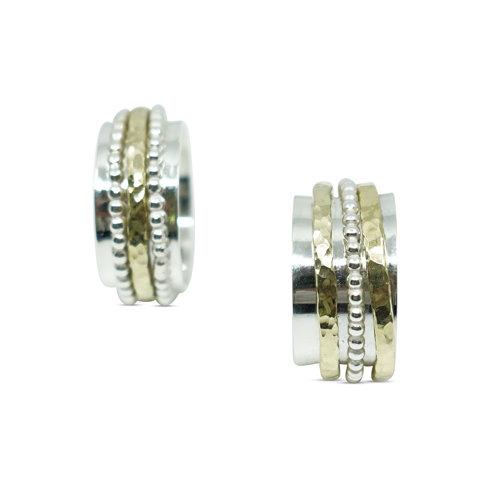 TROUWRINGEN 14K GOUD EN STERLING ZILVER
