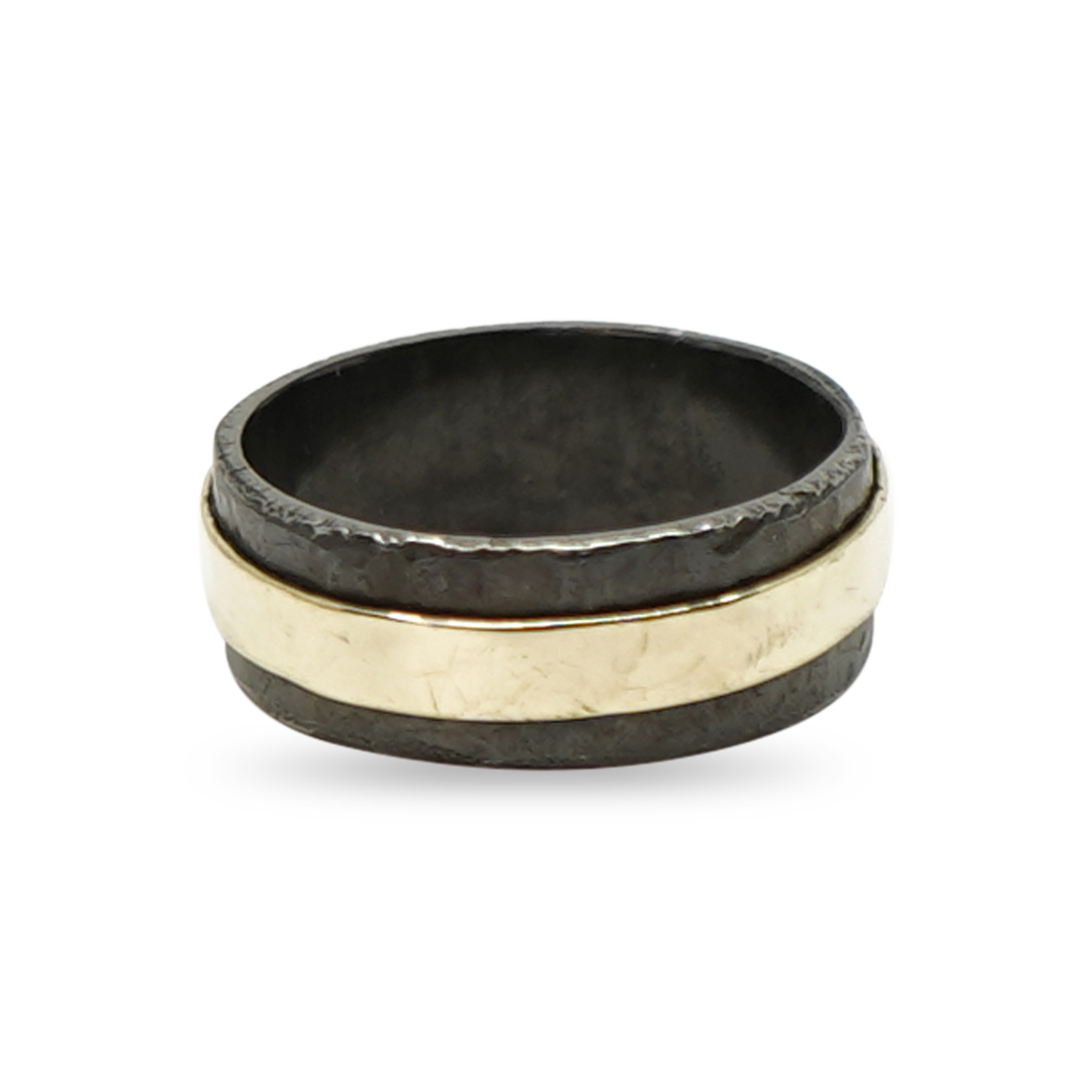 ZIRKONIUM RING MET GOUD