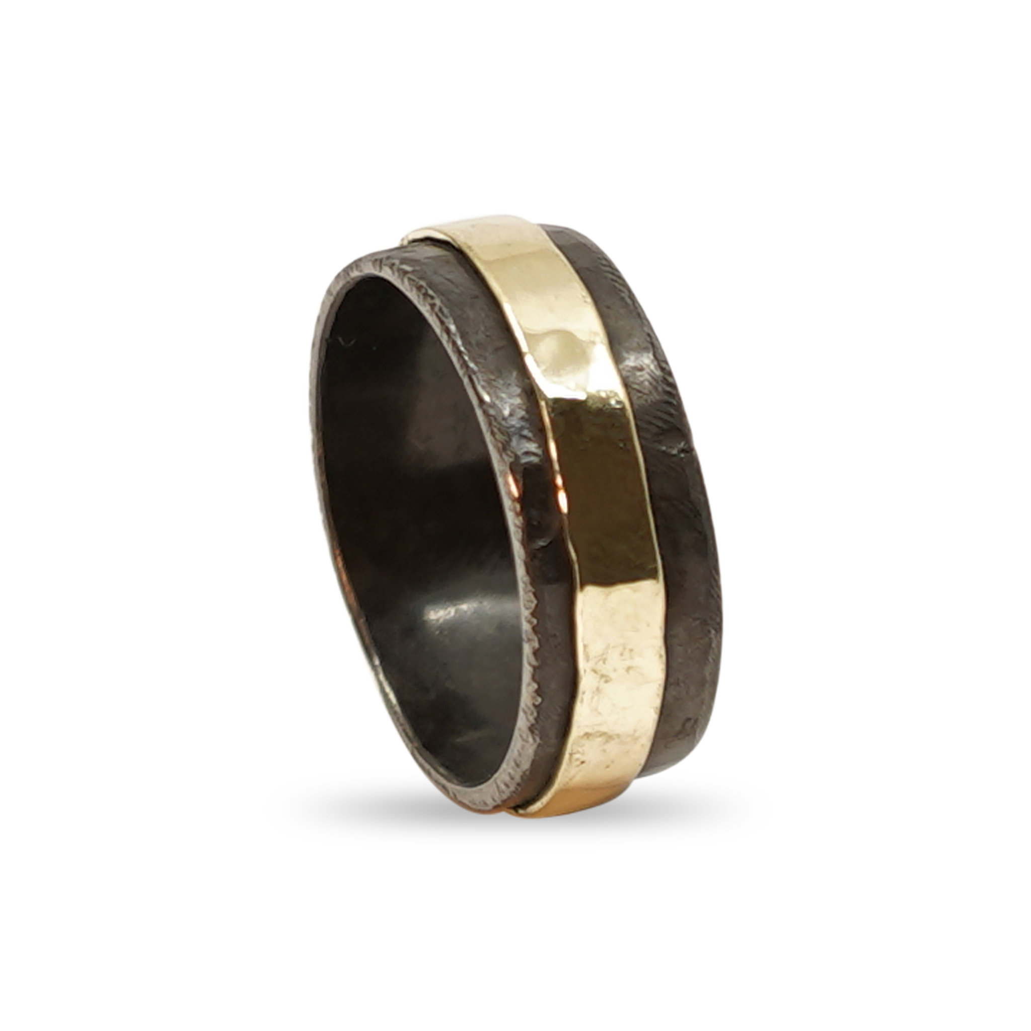 ZIRKONIUM RING MET GOUD