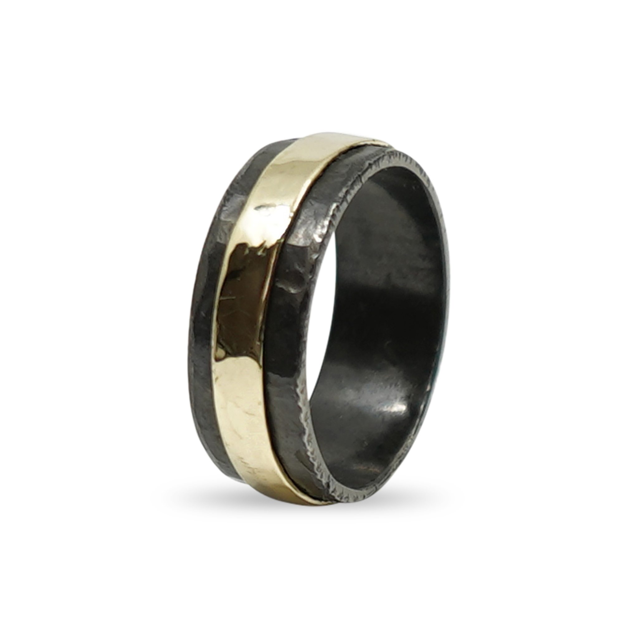 ZIRKONIUM RING MET GOUD