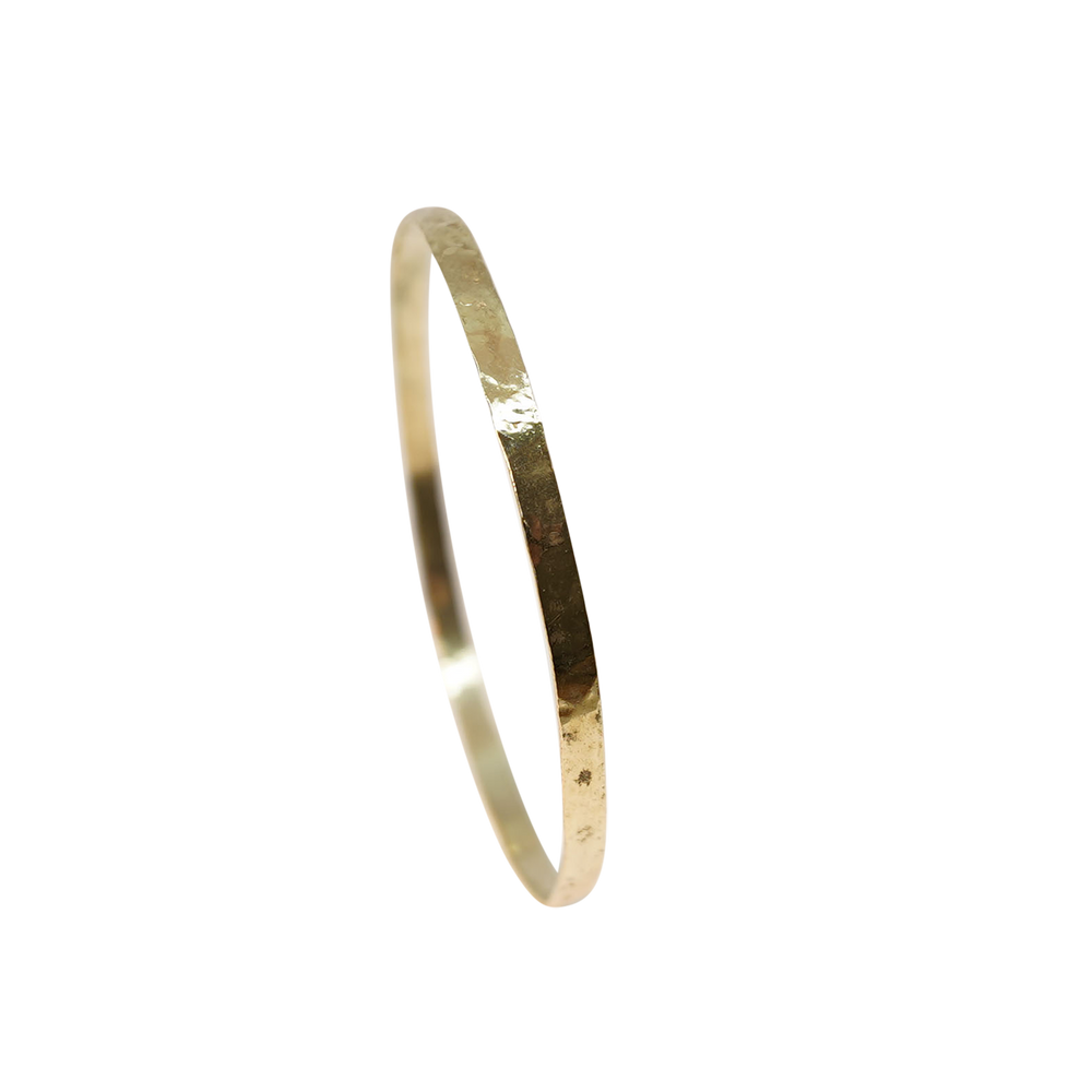 14 KARAAT GOUDEN GEHAMERDE ARMBAND