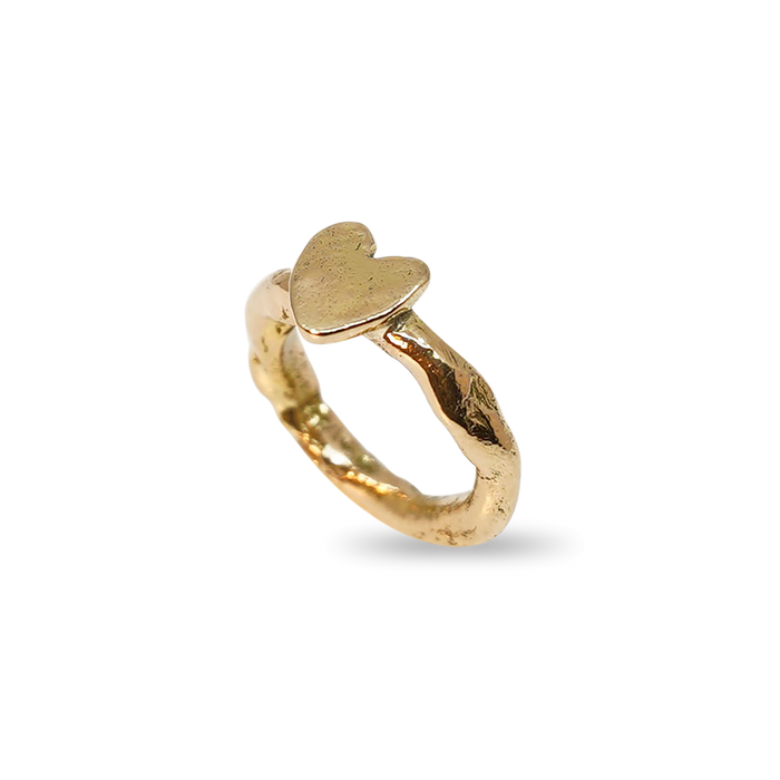 ORGANISCHE 14 KARAAT GOUDEN RING