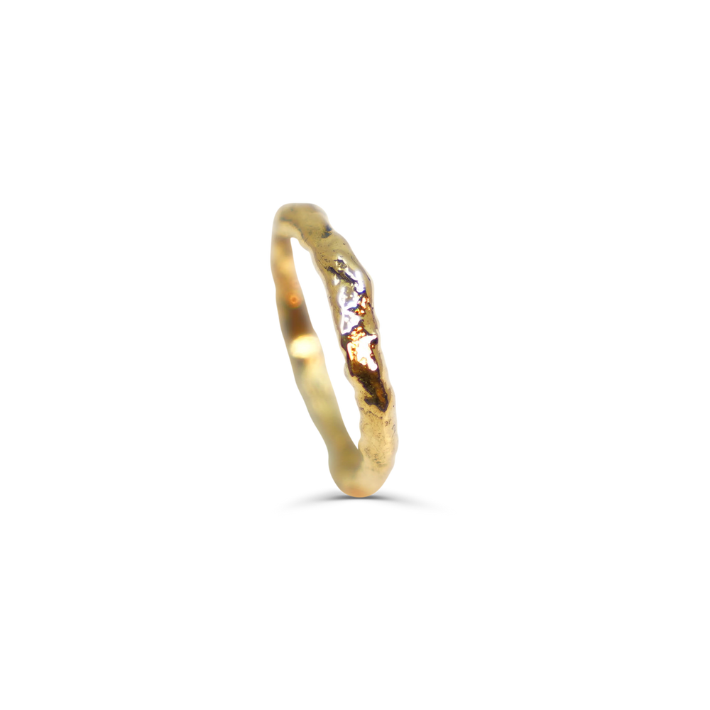 ORGANISCHE 18 KARAAT GOUDEN RING