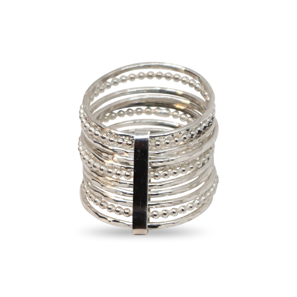 STAPELRING VAN ZILVER